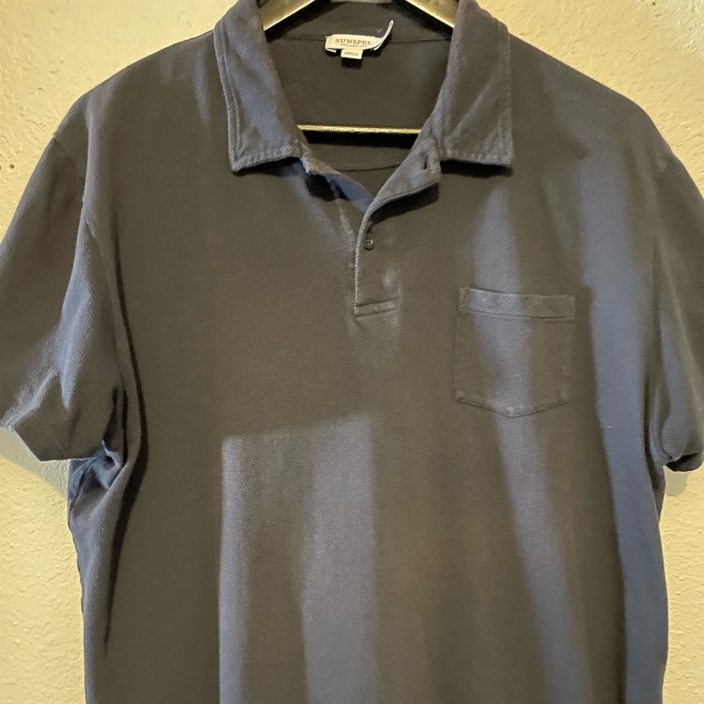 Navy Sunspel Riviera Polo XL